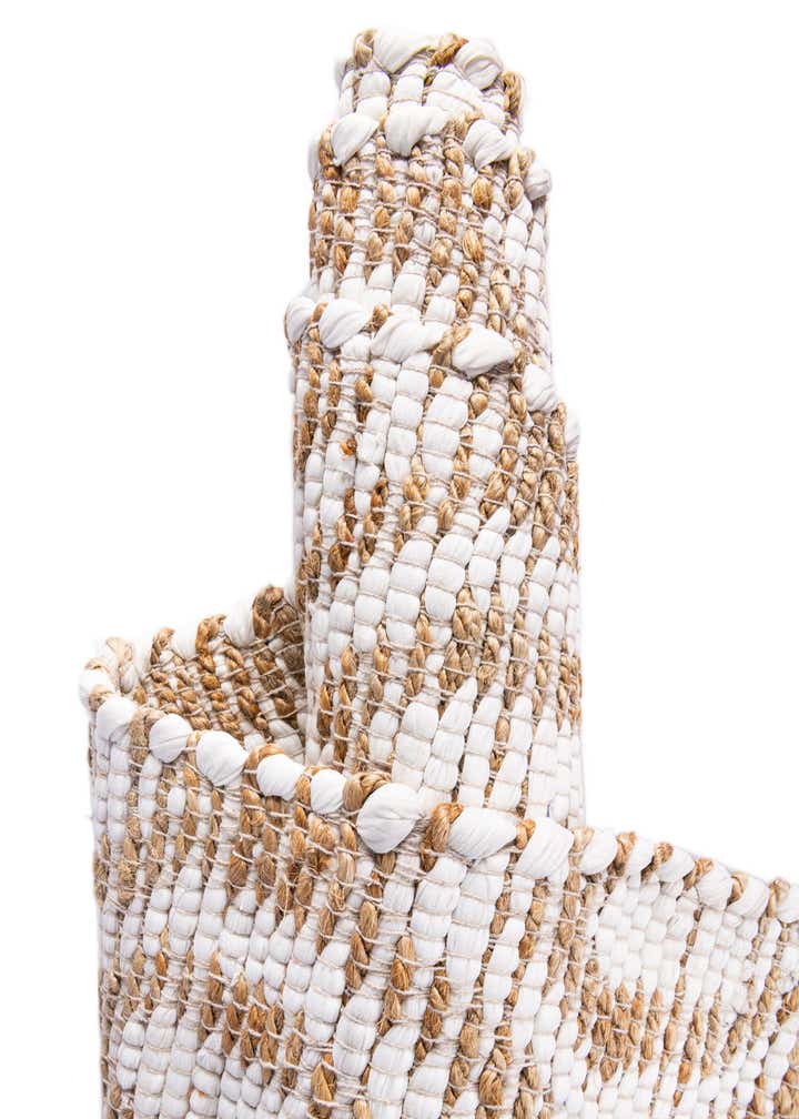 35cm x 245cm Handgeweven Chindi Jute Tafelloper Vloerkleed