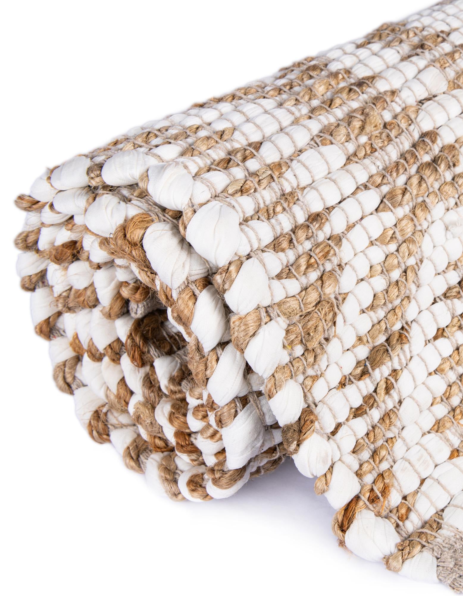 1' 2 x 5' Chindi Jute Table Runner Rug
