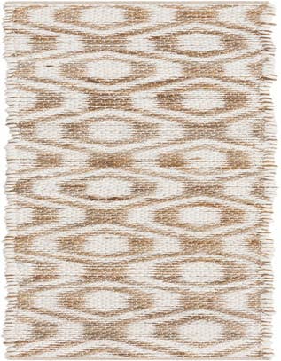 Detail image of 1' 2 x 8' Hand Woven Chindi Jute Table Runner Rug