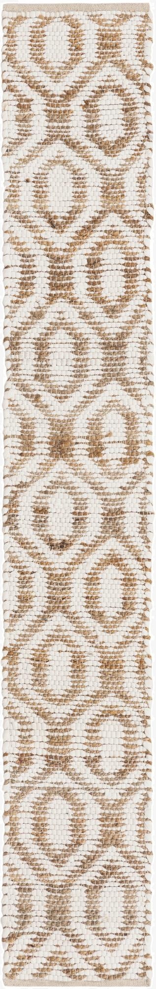 35cm x 245cm  Hand Woven Chindi Jute Camino de mesa Alfombra