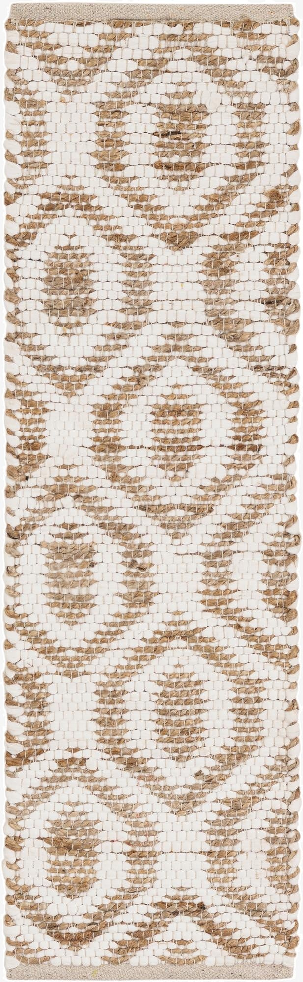 1' 2 x 4' 1  Hand Woven Chindi Jute Table Runner Rug