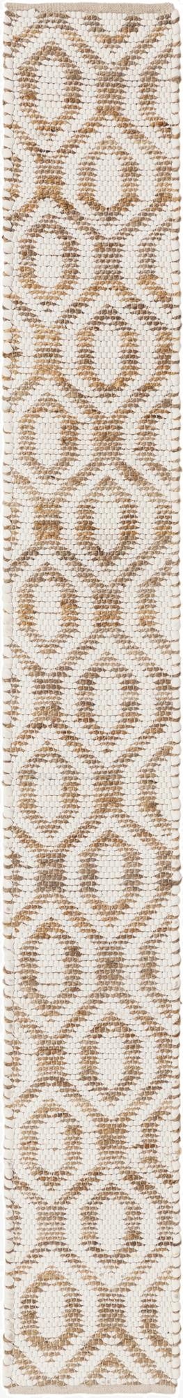1' 2 x 10'  Hand Woven Chindi Jute Table Runner Rug