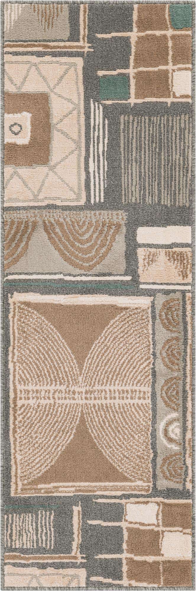 2' x 6' Yeats · Abstract rug, multi