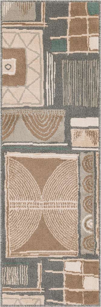 2' x 6' Yeats · Abstract rug, multi