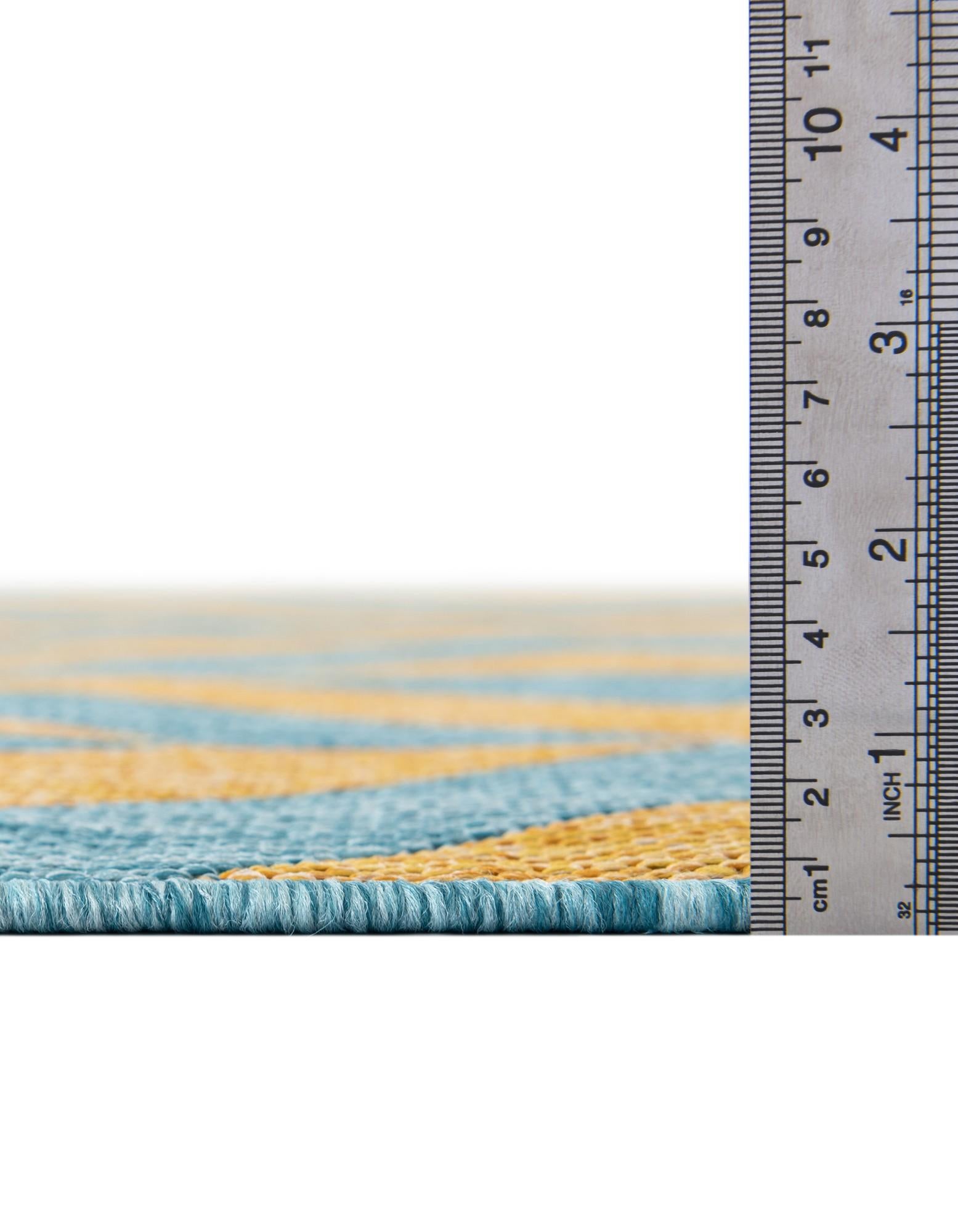 5' 3 x 8' Easy-Clean Jill Zarin Napa Indoor / Outdoor Oval Rug