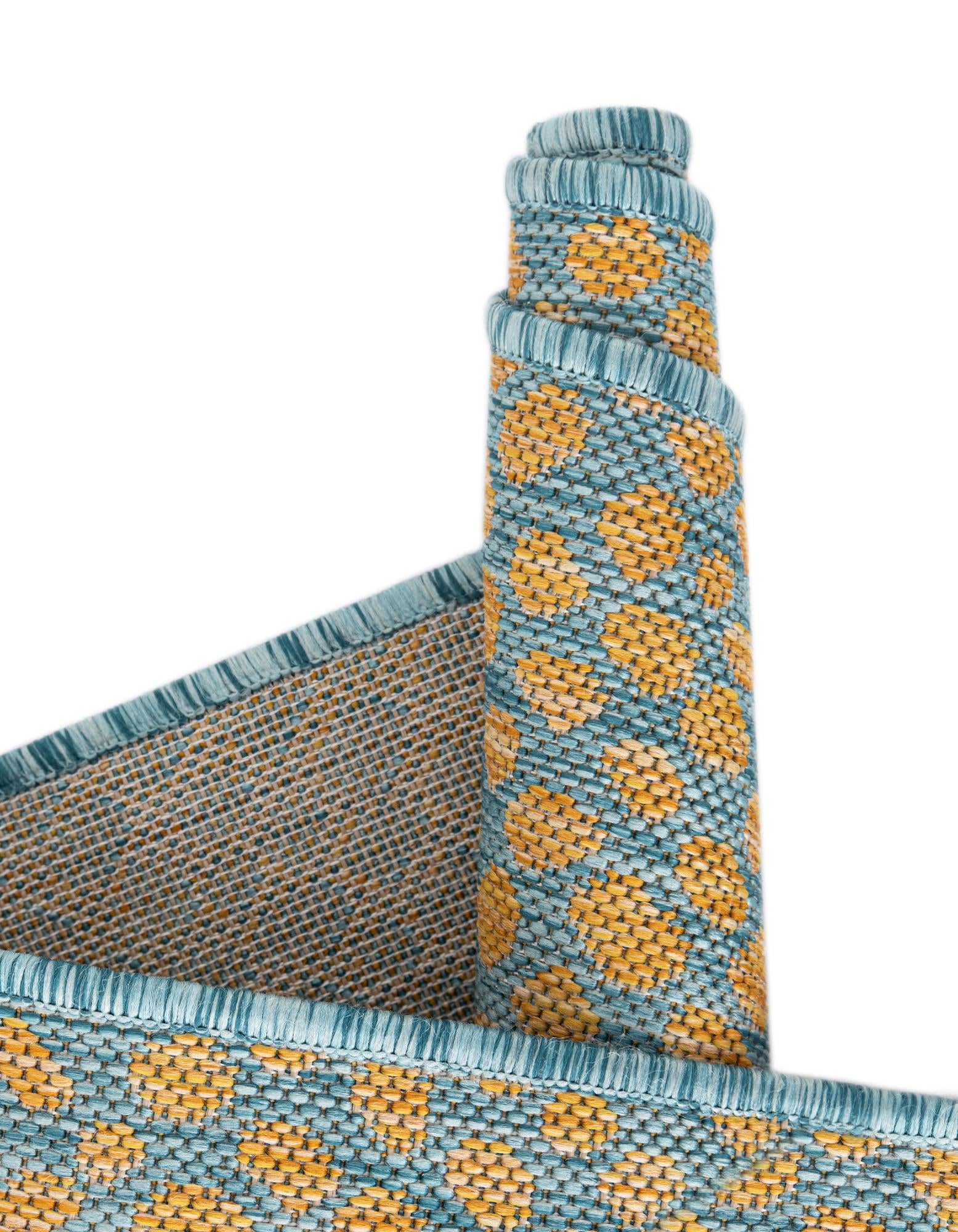 5' 3 x 8' Easy-Clean Jill Zarin Cape Town Indoor / Outdoor Oval Rug