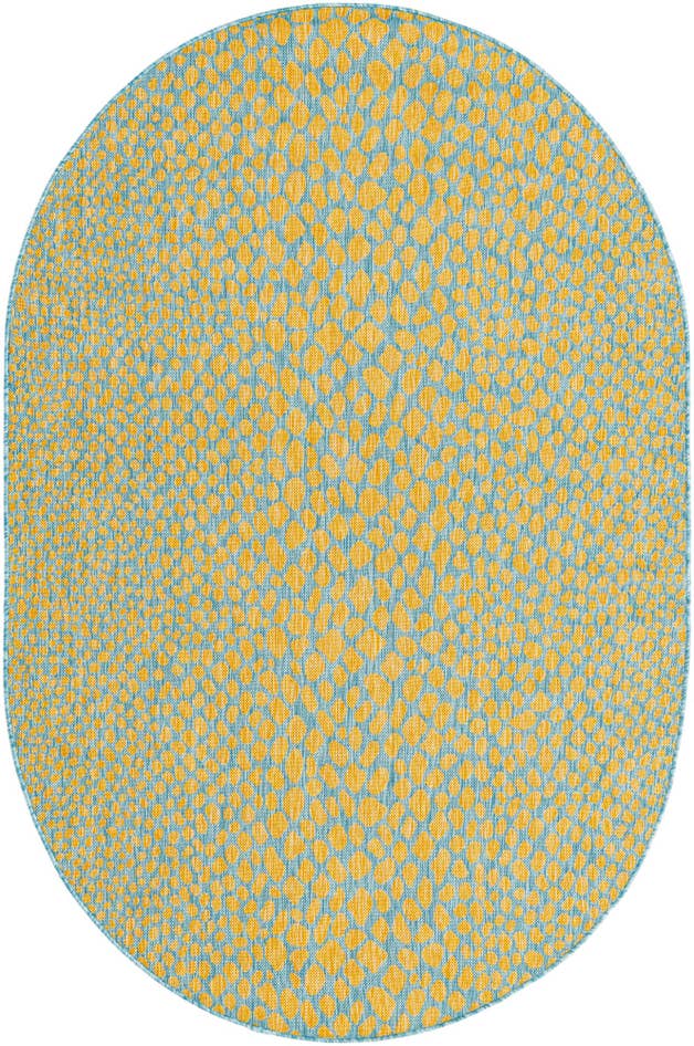 Detail image of 5' 3 x 8' Easy-Clean Jill Zarin Cape Town Indoor / Outdoor Oval Rug