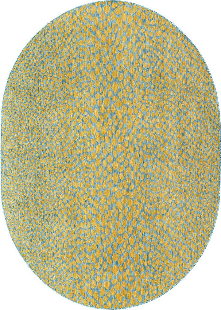 7' 10 x 10' Easy-Clean Jill Zarin Cape Town Indoor / Outdoor Oval Rug