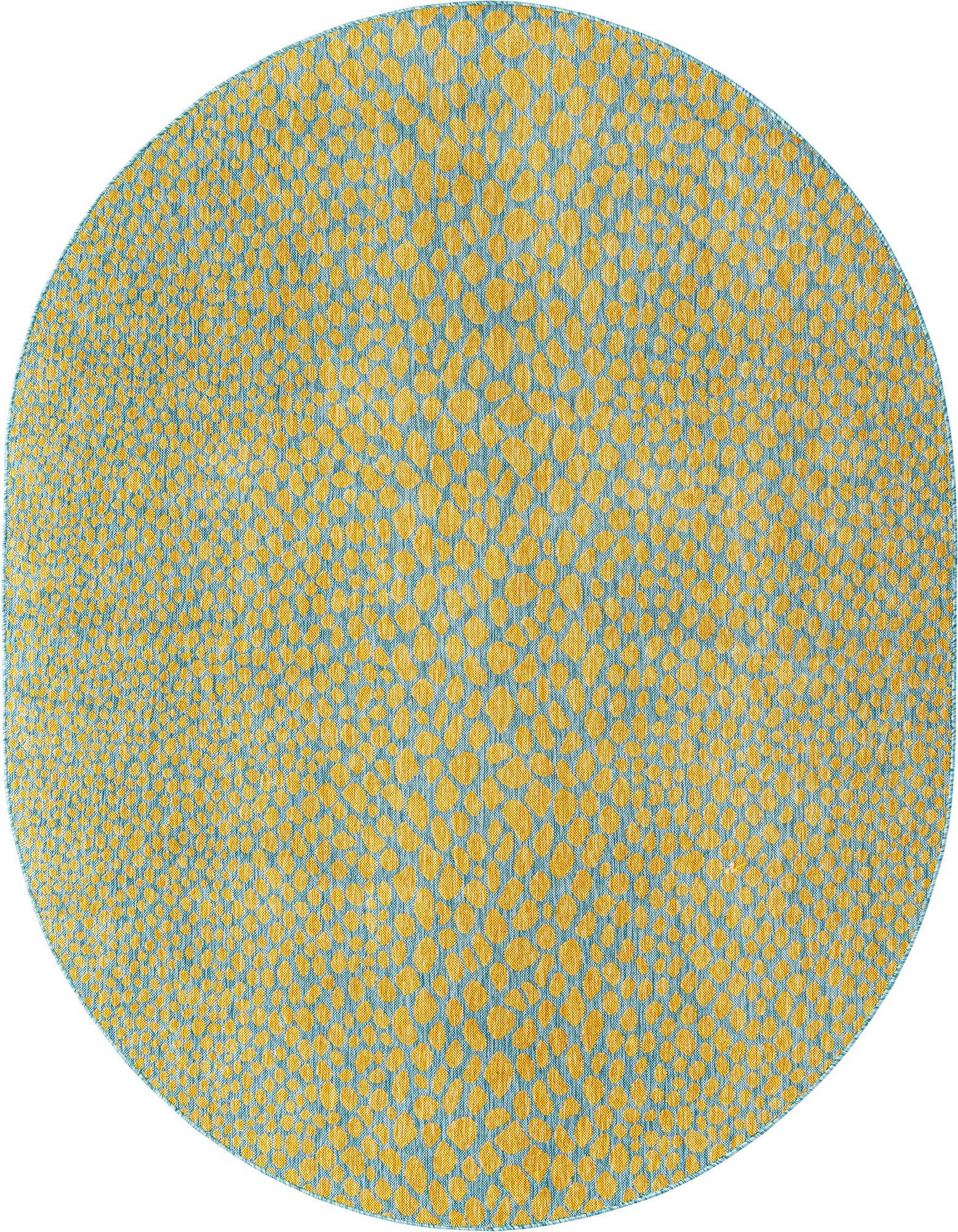 7' 10 x 10' Easy-Clean Jill Zarin Cape Town Indoor / Outdoor Oval Rug