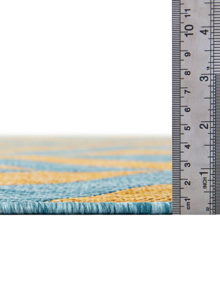 Detail image of 5' 3 x 8'  Washable Jill Zarin Napa Indoor / Outdoor Oval Rug