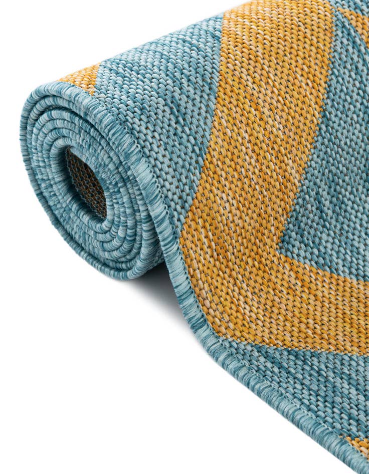 Detail image of 5' 3 x 8'  Washable Jill Zarin Napa Indoor / Outdoor Oval Rug