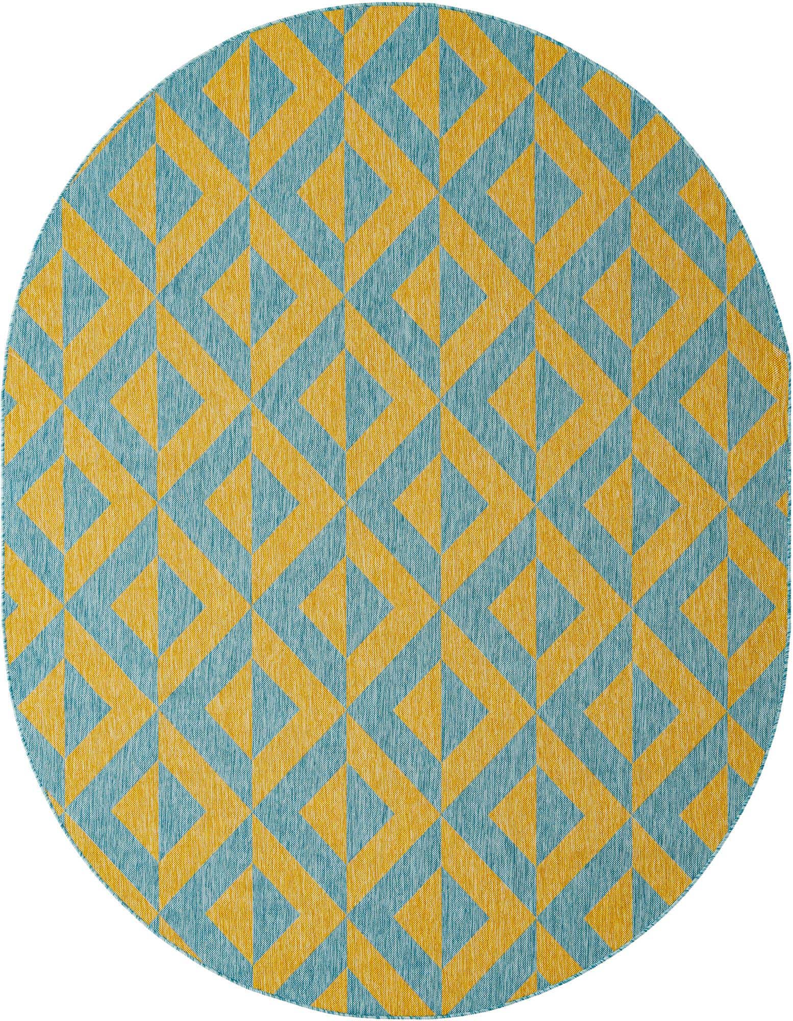 7' 10 x 10' Easy-Clean Jill Zarin Napa Indoor / Outdoor Oval Rug