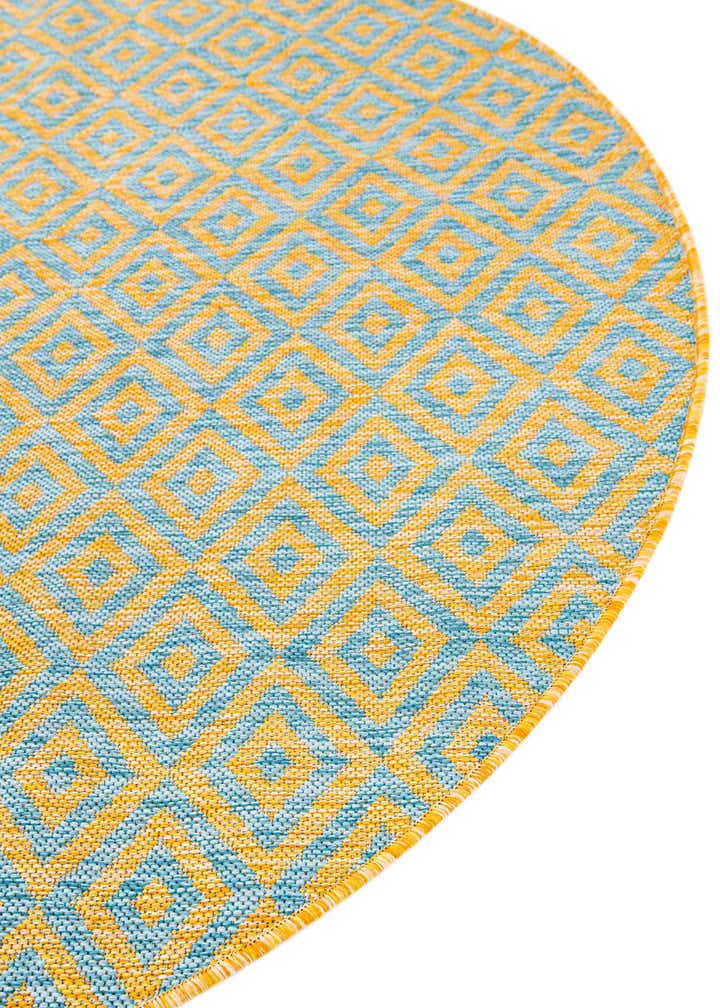 5' 3 x 8' Easy-Clean Jill Zarin Costa Rica Indoor / Outdoor Oval Rug