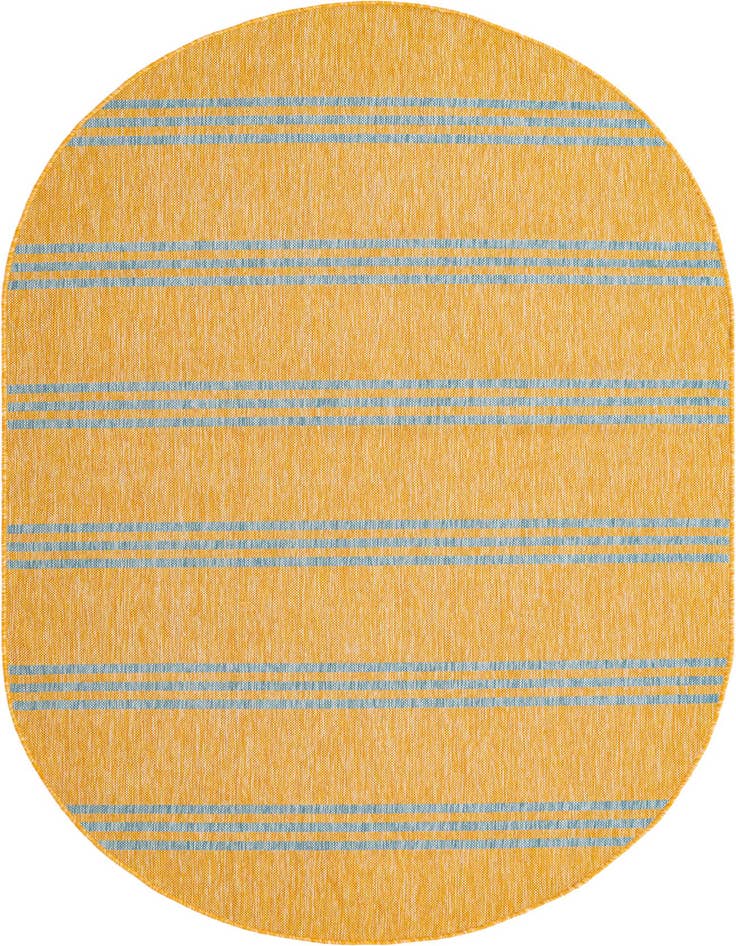 Detail image of 5' 3 x 8' Easy-Clean Jill Zarin Anguilla Indoor / Outdoor Oval Rug