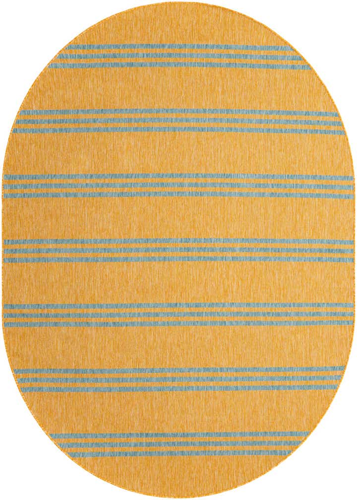 7' 10 x 10' Easy-Clean Jill Zarin Anguilla Indoor / Outdoor Oval Rug