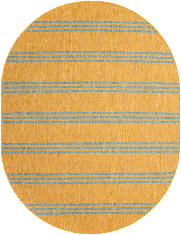 7' 10 x 10' Easy-Clean Jill Zarin Anguilla Indoor / Outdoor Oval Rug