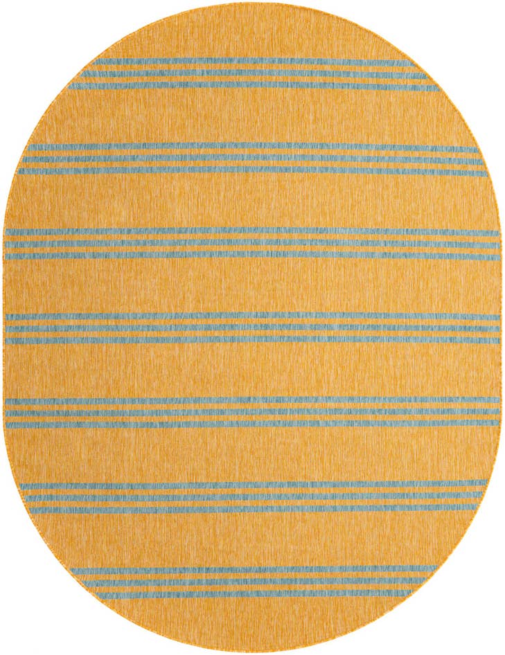 Detail image of 7' 10 x 10' Easy-Clean Jill Zarin Anguilla Indoor / Outdoor Oval Rug