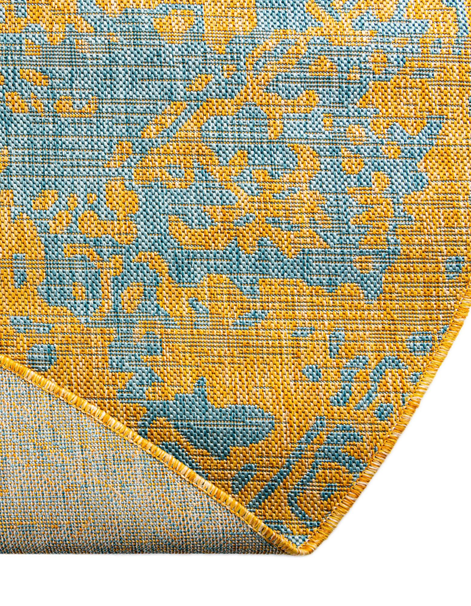 7' 10 x 10' Easy-Clean Jill Zarin Dubai Indoor / Outdoor Oval Rug