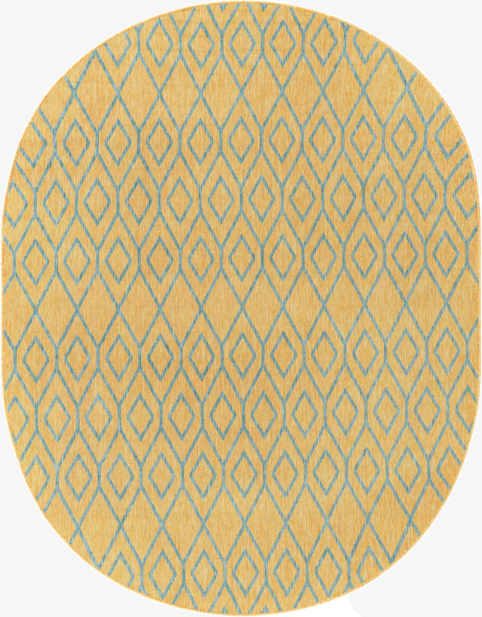 7' 10 x 10'  Washable Jill Zarin Turks and Caicos Indoor / Outdoor Oval Rug