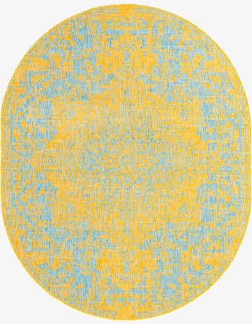 7' 10 x 10' Easy-Clean Jill Zarin Dubai Indoor / Outdoor Oval Rug