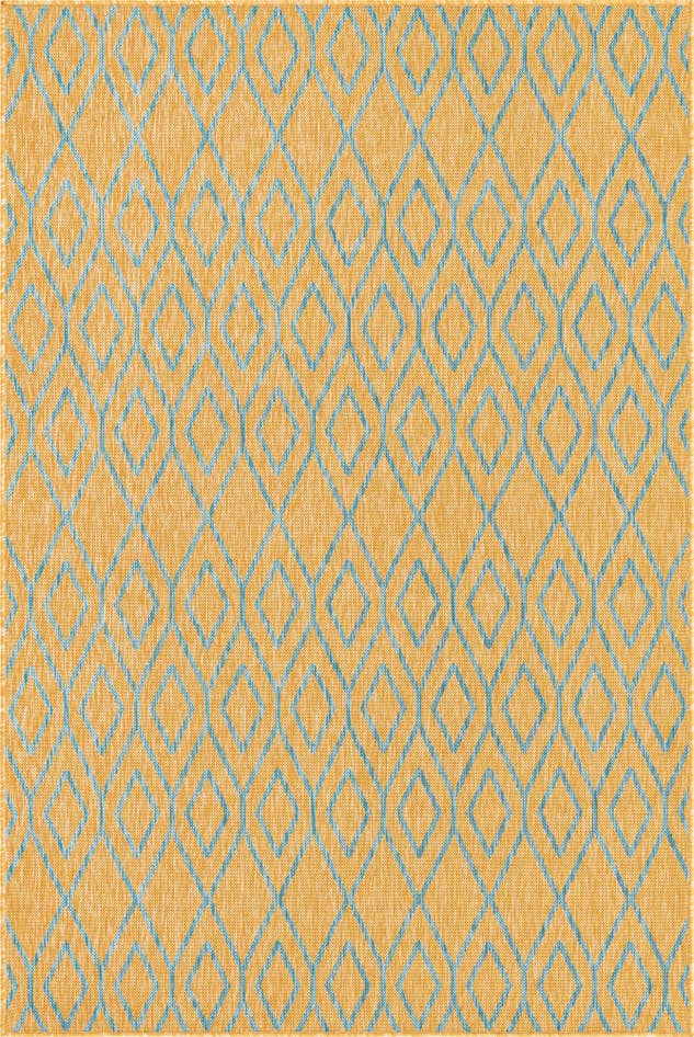 Detail image of 5' 3 x 8' Easy-Clean Jill Zarin Turks and Caicos Indoor / Outdoor Rug