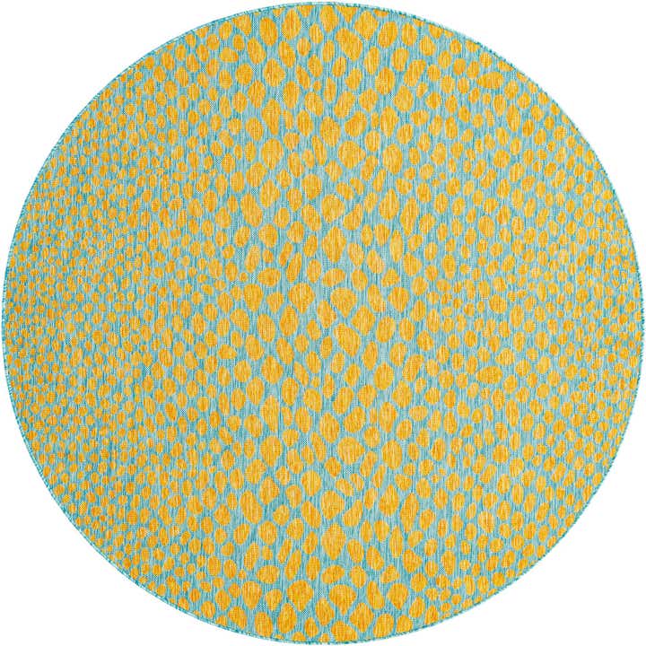 6' 7 x 6' 7 Easy-Clean Jill Zarin Cape Town Indoor / Outdoor Round Rug