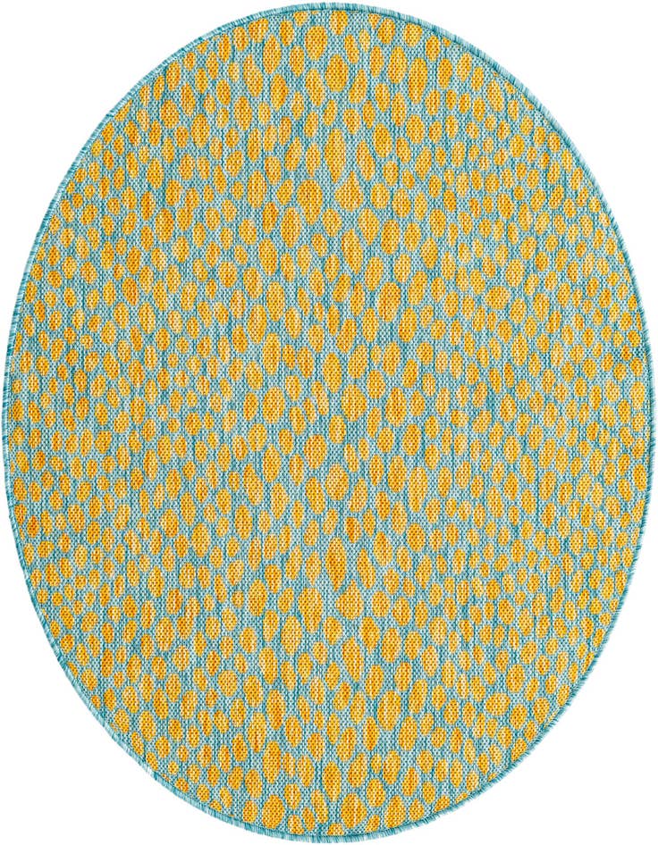 Detail image of 3' x 3' Easy-Clean Jill Zarin Cape Town Indoor / Outdoor Round Rug