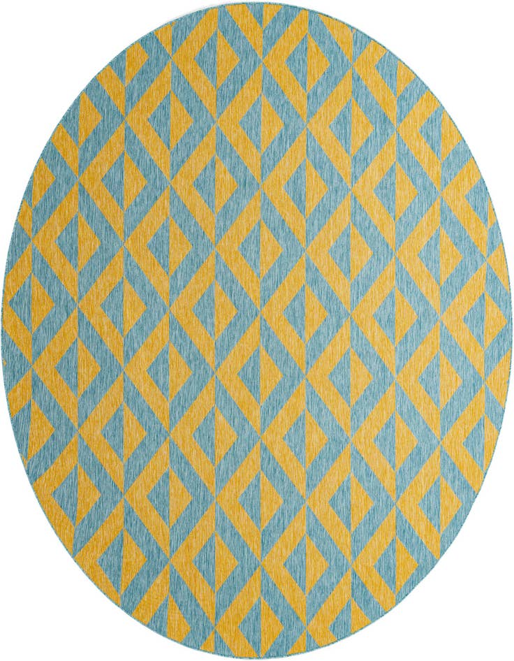 Detail image of 10' 8 x 10' 8 Easy-Clean Jill Zarin Napa Indoor / Outdoor Round Rug