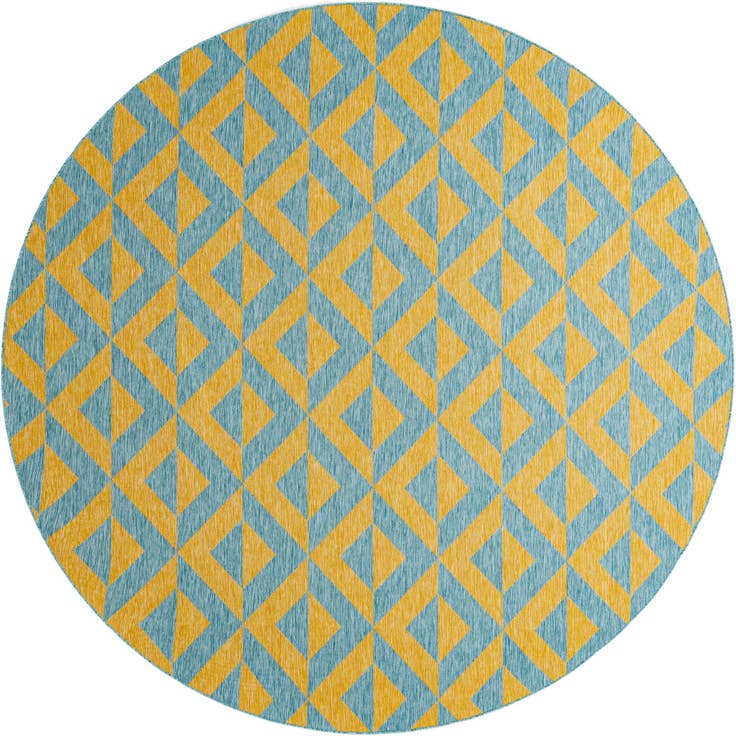 Detail image of 10' 8 x 10' 8 Easy-Clean Jill Zarin Napa Indoor / Outdoor Round Rug