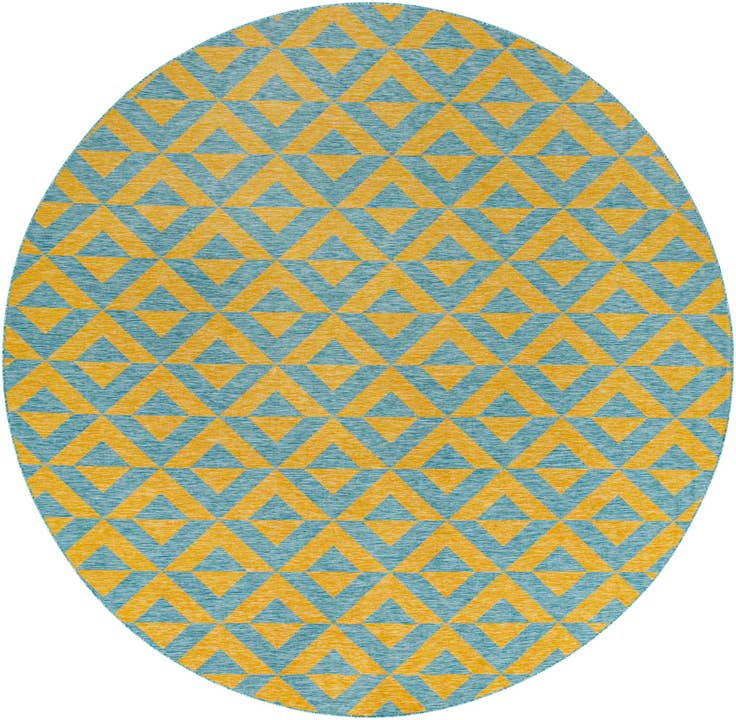 Detail image of 13' x 13' Easy-Clean Jill Zarin Napa Indoor / Outdoor Round Rug
