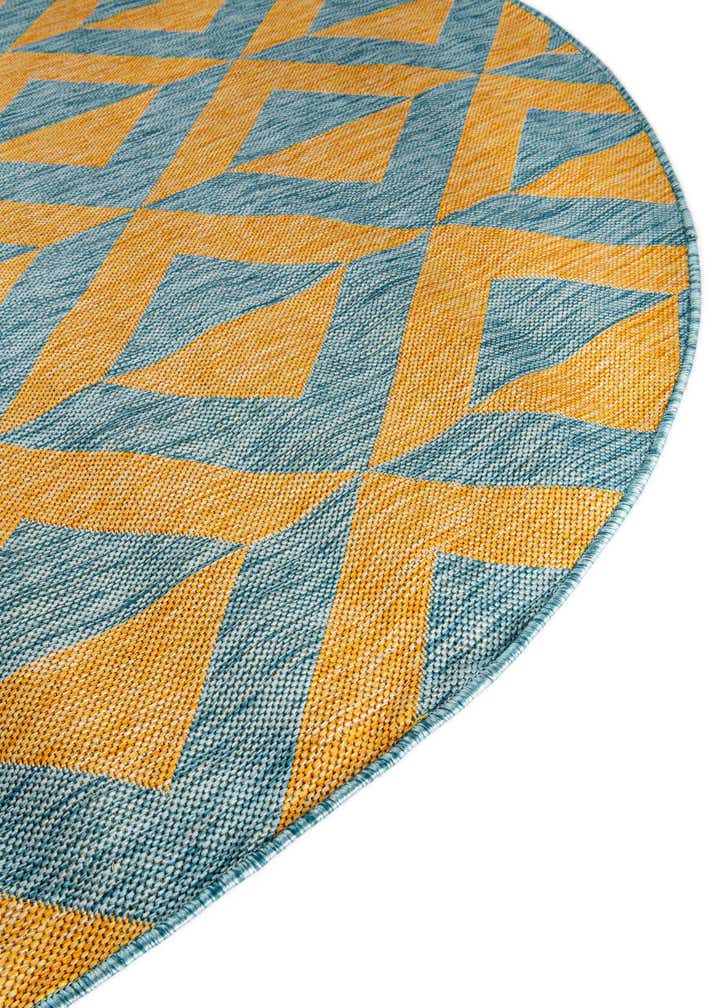 3' x 3' Easy-Clean Jill Zarin Napa Indoor / Outdoor Round Rug