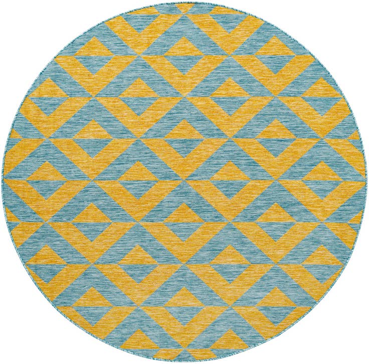 Detail image of 6' 7 x 6' 7 Easy-Clean Jill Zarin Napa Indoor / Outdoor Round Rug