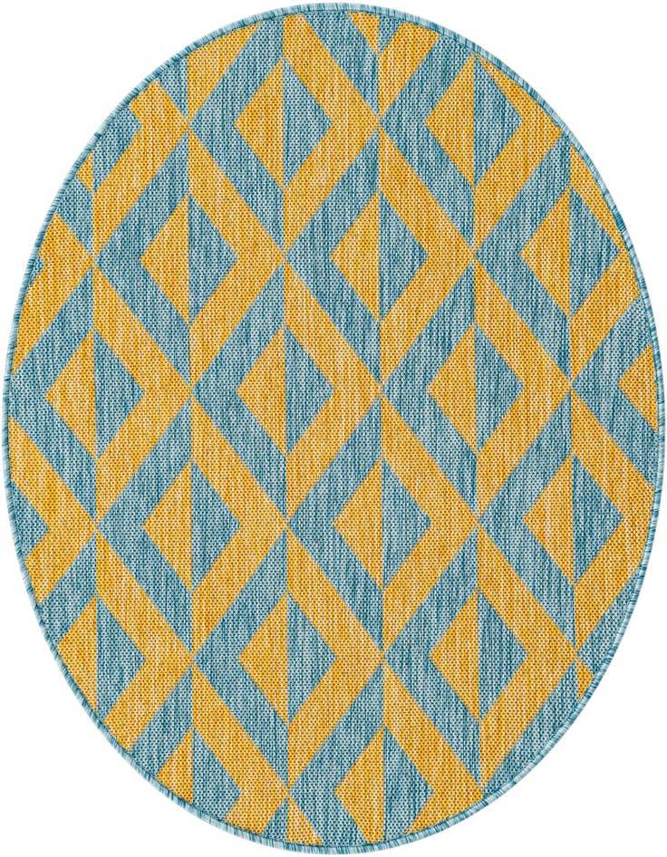 Detail image of 3' x 3' Easy-Clean Jill Zarin Napa Indoor / Outdoor Round Rug