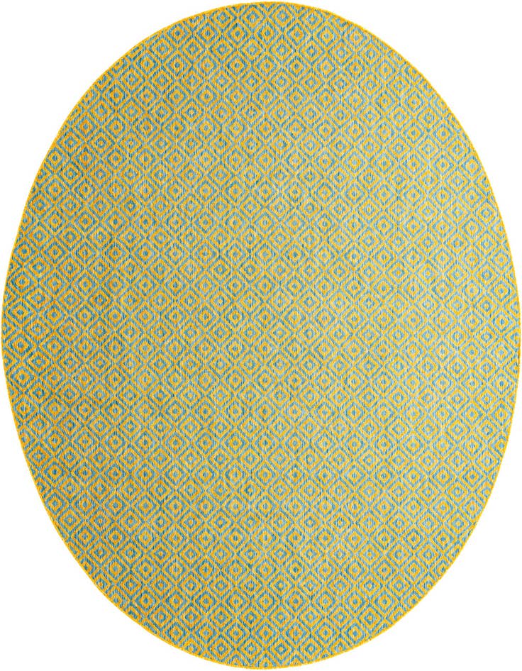 Detail image of 10' 8 x 10' 8 Easy-Clean Jill Zarin Costa Rica Indoor / Outdoor Round Rug