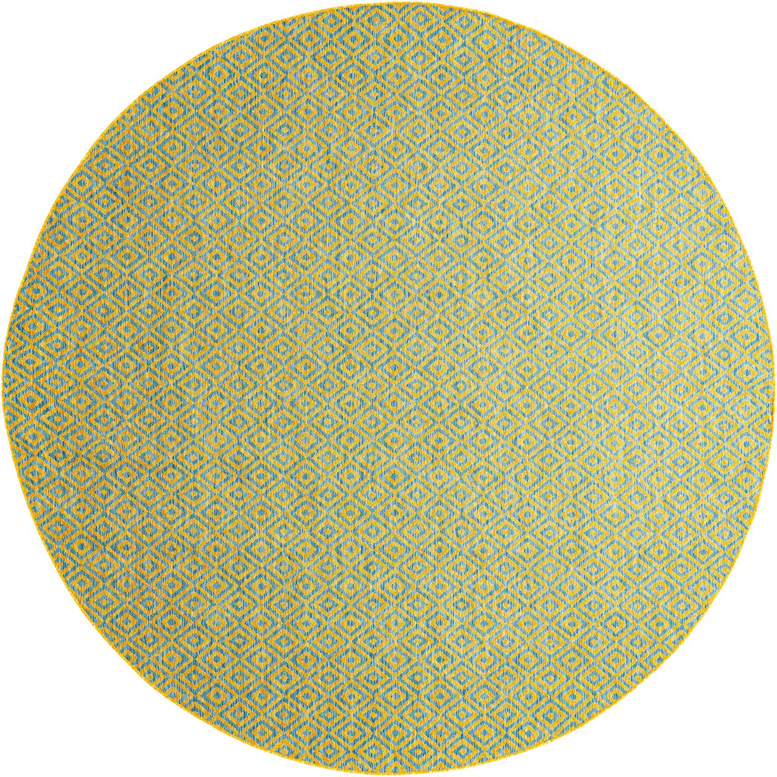 10' 8 x 10' 8 Easy-Clean Jill Zarin Costa Rica Indoor / Outdoor Round Rug