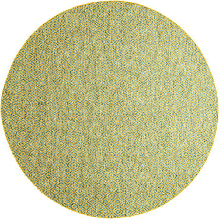 10' 8 x 10' 8 Easy-Clean Jill Zarin Costa Rica Indoor / Outdoor Round Rug