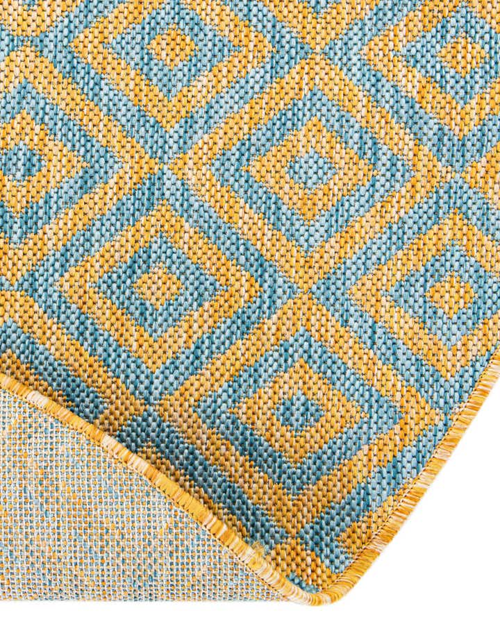 13' x 13' Easy-Clean Jill Zarin Costa Rica Indoor / Outdoor Round Rug