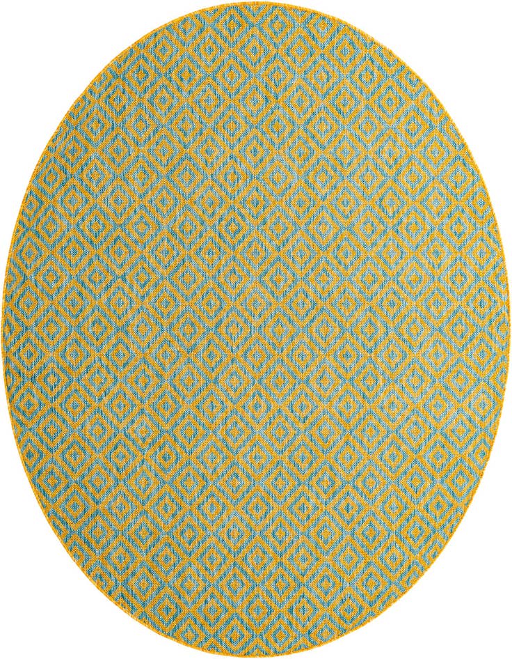 Detail image of 6' 7 x 6' 7 Easy-Clean Jill Zarin Costa Rica Indoor / Outdoor Round Rug