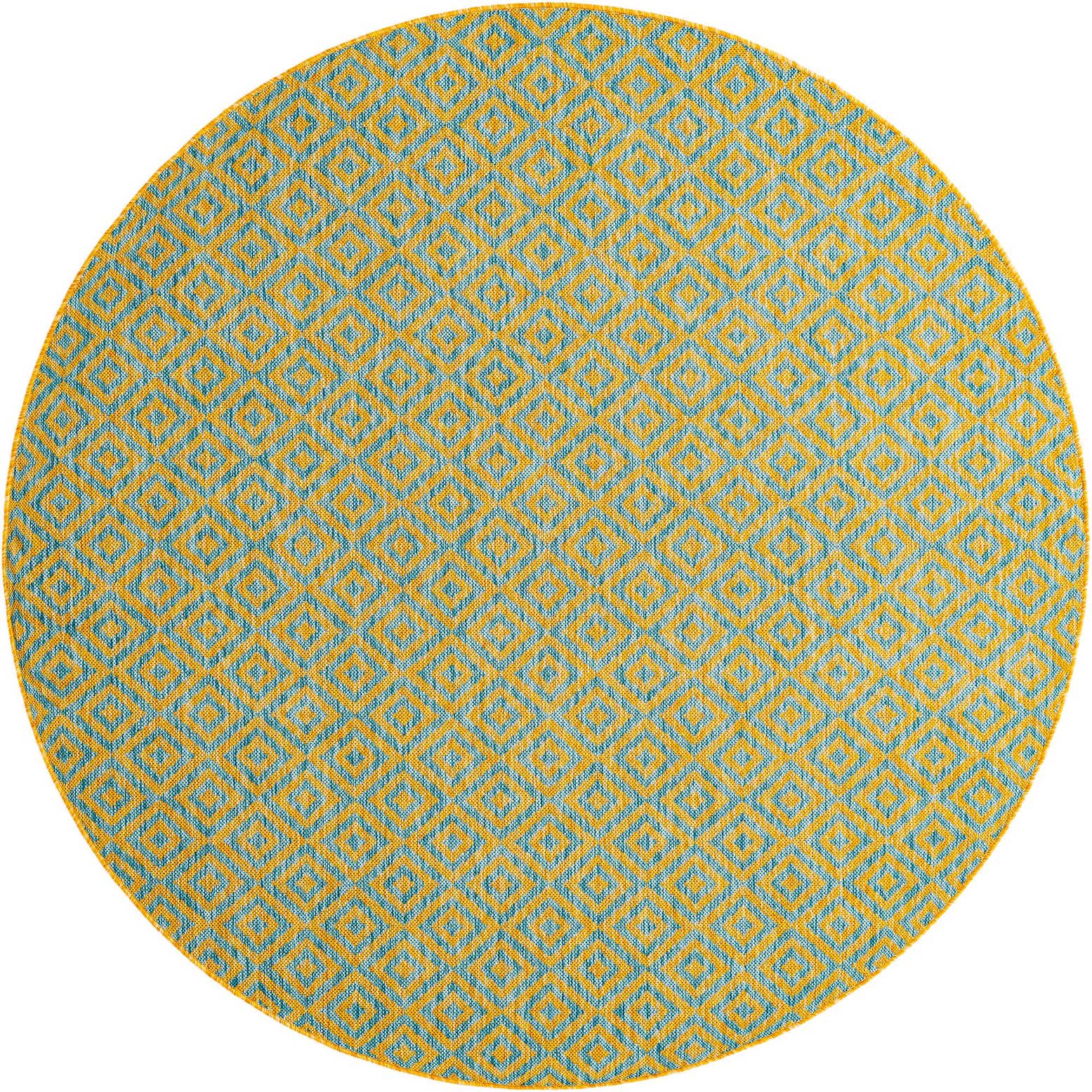 6' 7 x 6' 7 Easy-Clean Jill Zarin Costa Rica Indoor / Outdoor Round Rug