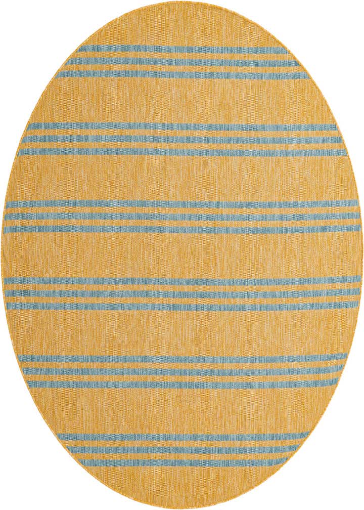 6' 7 x 6' 7 Easy-Clean Jill Zarin Anguilla Indoor / Outdoor Round Rug