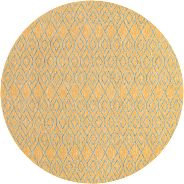 Detail image of 10' 8 x 10' 8 Easy-Clean Jill Zarin Turks and Caicos Indoor / Outdoor Round Rug