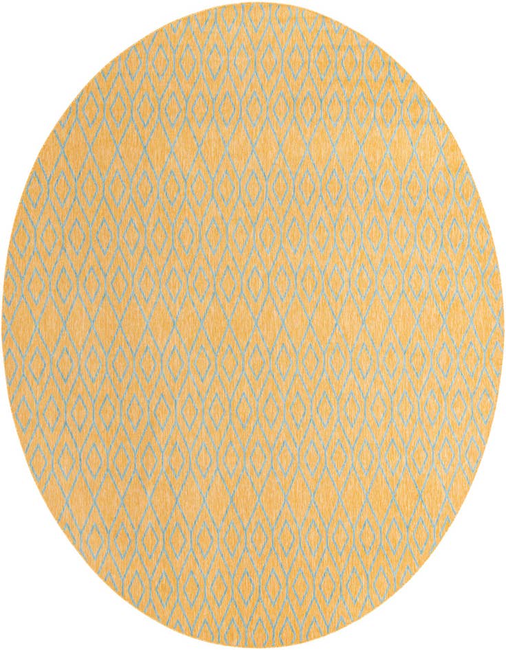 Detail image of 13' x 13' Easy-Clean Jill Zarin Turks and Caicos Indoor / Outdoor Round Rug
