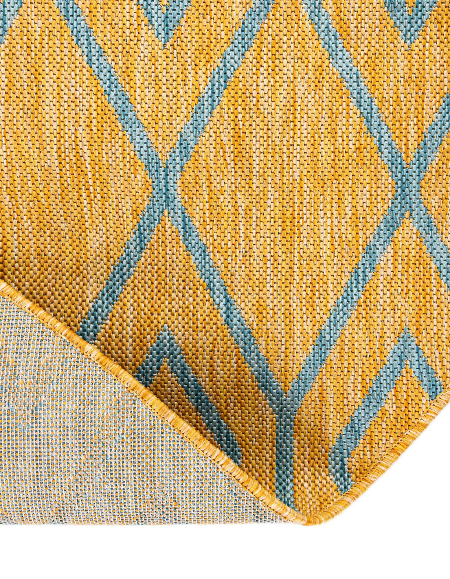 6' 7 x 6' 7 Easy-Clean Jill Zarin Turks and Caicos Indoor / Outdoor Round Rug