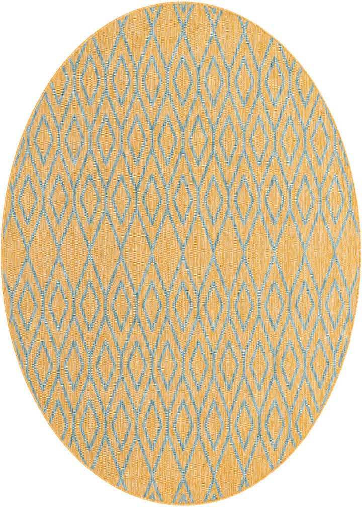 6' 7 x 6' 7 Easy-Clean Jill Zarin Turks and Caicos Indoor / Outdoor Round Rug