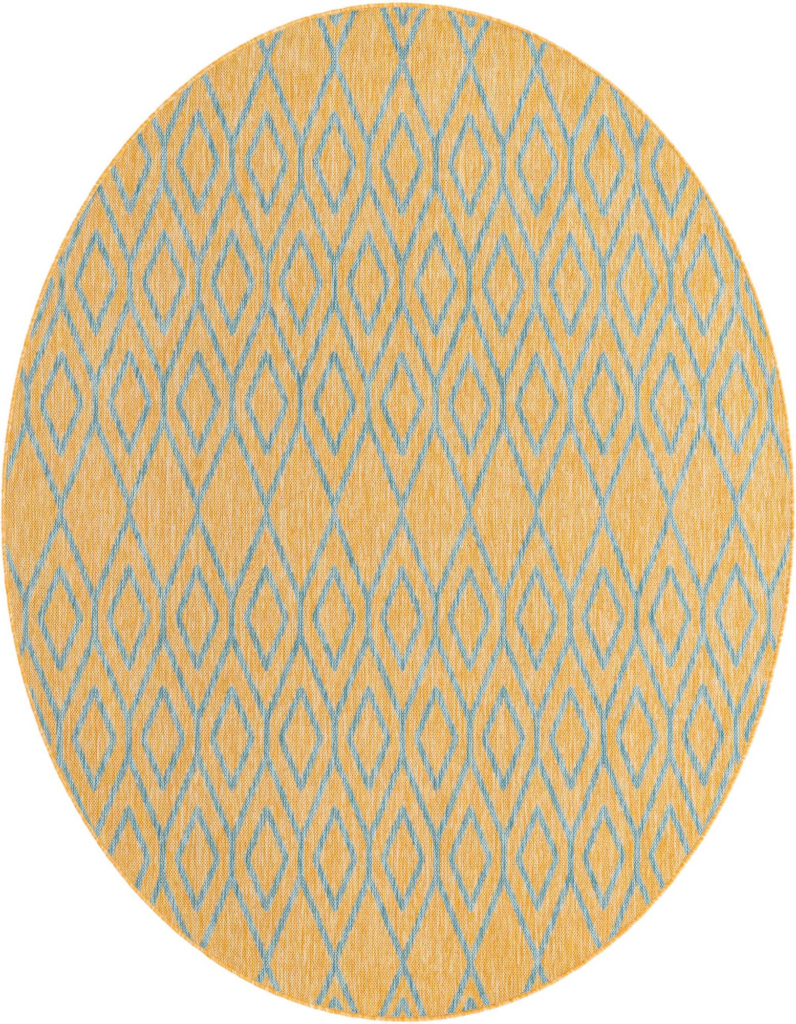 6' 7 x 6' 7 Easy-Clean Jill Zarin Turks and Caicos Indoor / Outdoor Round Rug