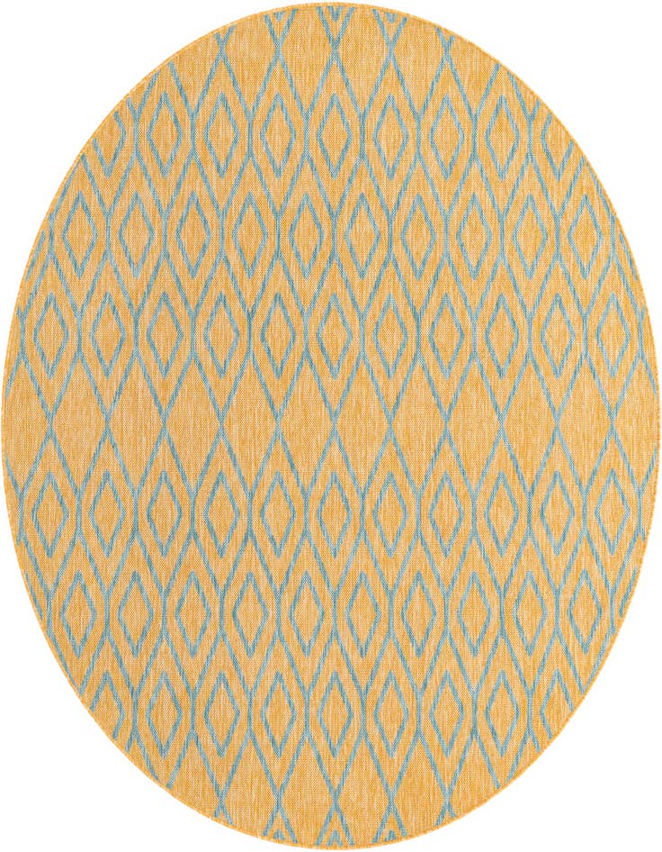 Detail image of 6' 7 x 6' 7 Easy-Clean Jill Zarin Turks and Caicos Indoor / Outdoor Round Rug