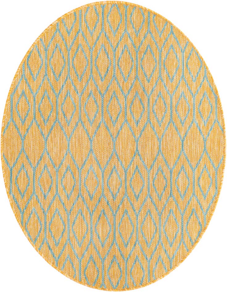 Detail image of 3' x 3' Easy-Clean Jill Zarin Turks and Caicos Indoor / Outdoor Round Rug