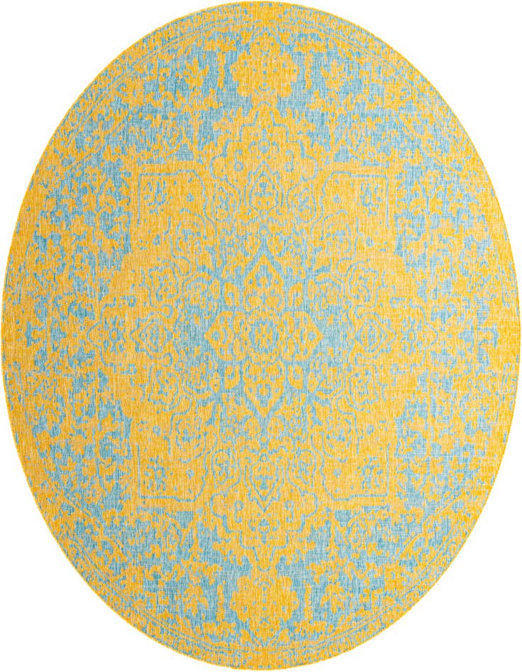 Detail image of 10' 8 x 10' 8 Easy-Clean Jill Zarin Dubai Indoor / Outdoor Round Rug