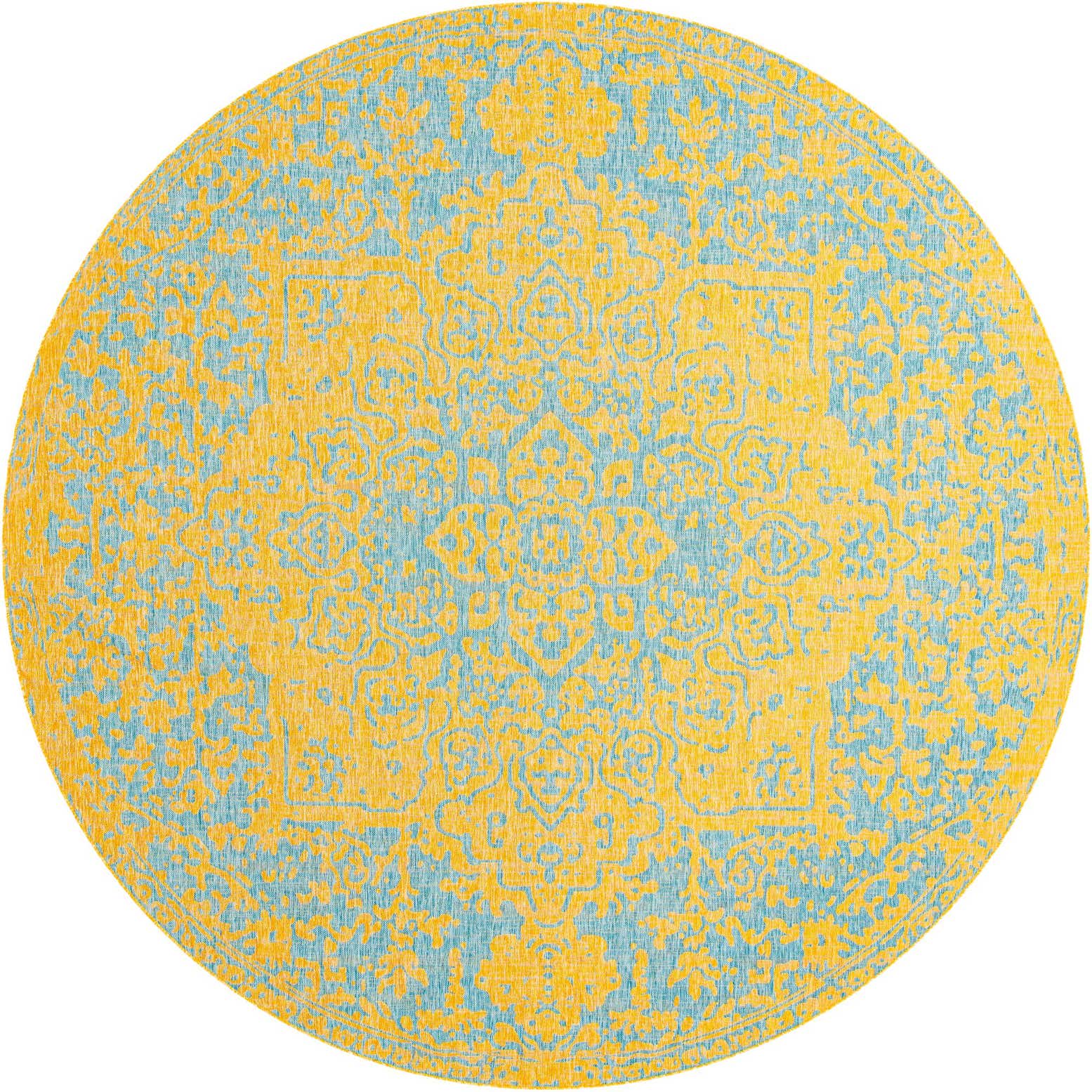 13' x 13' Easy-Clean Jill Zarin Dubai Indoor / Outdoor Round Rug