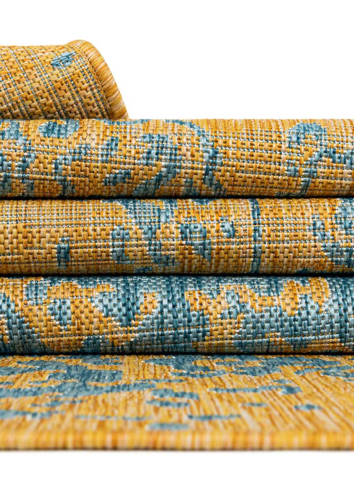 10' 8 x 10' 8 Easy-Clean Jill Zarin Dubai Indoor / Outdoor Round Rug